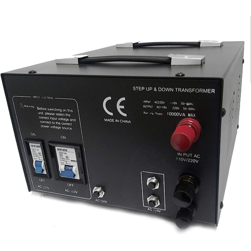 10000W Step Up/Step Down Power Transformer W/ Universal Output Fuse Protection
