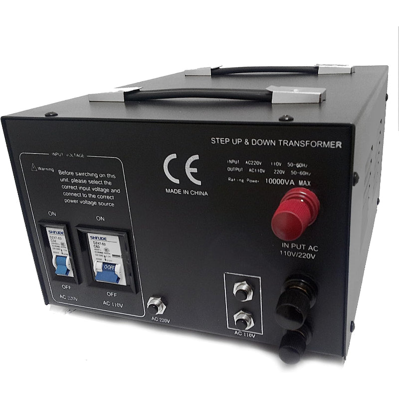 10000W Step Up/Step Down Power Transformer W/ Universal Output Fuse Protection