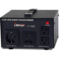 Thumbnail for 1000W Step Up/Step Down Power Transformer W/ Universal Output Fuse Protection