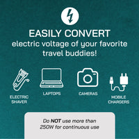 Thumbnail for 500W Step Up/Step Down Power Transformer - Type B Plug for Camera, Laptop & More