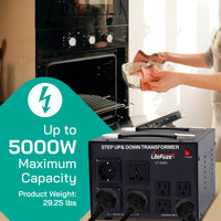 Thumbnail for 5000W Step Up/Step Down Power Transformer W/ Universal Output Fuse Protection