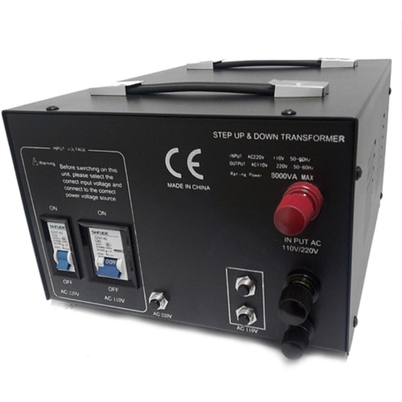 8000W Step Up/Step Down Power Transformer W/ Universal Output Fuse Protection