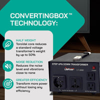 Thumbnail for 3000W Step Up/Step Down Power Transformer W/ Universal Output Fuse Protection