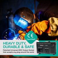 Thumbnail for 3000W Step Up/Step Down Power Transformer W/ Universal Output Fuse Protection